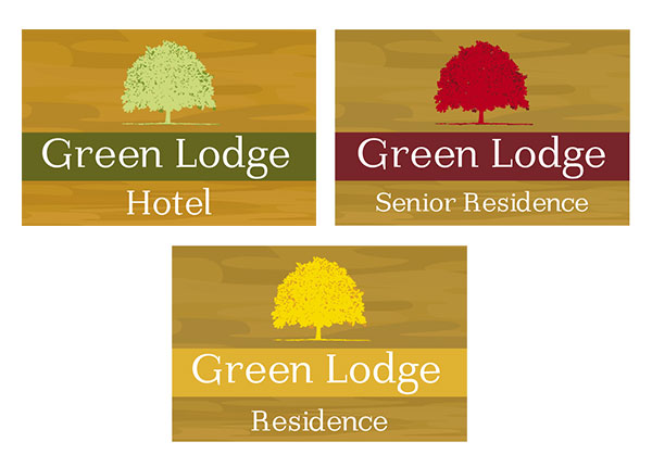 Logo hotel green lodge