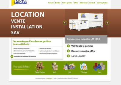 Site web PSH Hydrolique